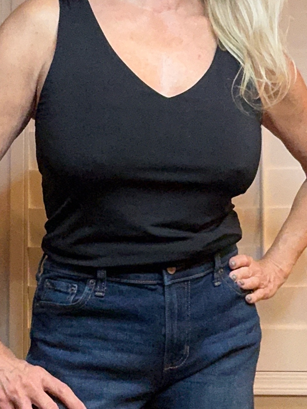 Express v-neck body contour bodysuit